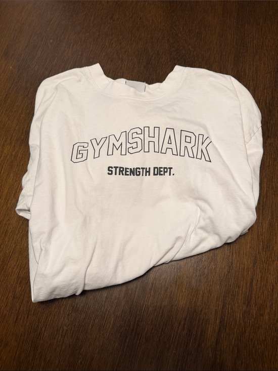 Gymshark Tops - Gymshark Kids White Tee with 'Strength Dept.' Print
